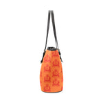 Rosalia's Treasures Tote Sherbert Leather Tote Bag/Small (Model 1640)