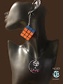 Cubed in Style: Rubik's Cube Earrings