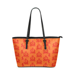 Rosalia's Treasures Tote Sherbert Leather Tote Bag/Small (Model 1640)