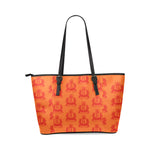 Rosalia's Treasures Tote Sherbert Leather Tote Bag/Small (Model 1640)