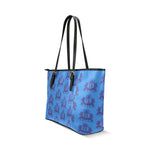 Rosalia's Treasures Tote BlueDream Leather Tote Bag/Small (Model 1640)