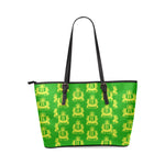 Rosalia's Treasures Tote LimeAde Leather Tote Bag/Small (Model 1640)