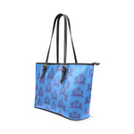 Rosalia's Treasures Tote BlueDream Leather Tote Bag/Small (Model 1640)