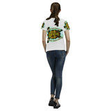 SAVE THE TURTLE DESIGN1 All Over Print T-Shirt for Women (USA Size) (Model T40)