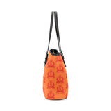 Rosalia's Treasures Tote Sherbert Leather Tote Bag/Small (Model 1640)