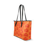 Rosalia's Treasures Tote Sherbert Leather Tote Bag/Small (Model 1640)