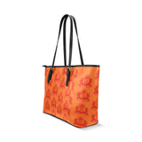 Rosalia's Treasures Tote Sherbert Leather Tote Bag/Small (Model 1640)