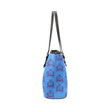 Rosalia's Treasures Tote BlueDream Leather Tote Bag/Small (Model 1640)