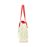 Rosalia's Treasures Royale Red Leather Tote Bag/Large (Model 1651)