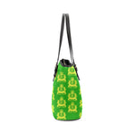 Rosalia's Treasures Tote LimeAde Leather Tote Bag/Small (Model 1640)
