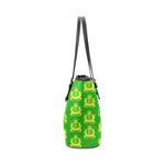 Rosalia's Treasures Tote LimeAde Leather Tote Bag/Small (Model 1640)