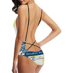 Rosalia's Treasures Royale Sexy Lacing Backless One-Piece Swimsuit (Model S10)