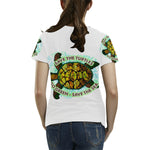 SAVE THE TURTLE DESIGN1 All Over Print T-Shirt for Women (USA Size) (Model T40)