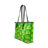 Rosalia's Treasures Tote LimeAde Leather Tote Bag/Small (Model 1640)