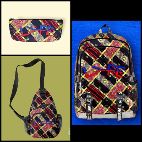 LYFE Tribal Design Backpack Set