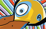 Moodlins Duck Cotton Linen Wall Tapestry 90"x 60"