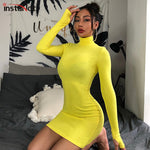 Turtleneck Long Sleeve Bodycon