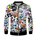3d Psychedelic Men's Zipper Jacket