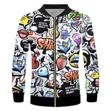 3d Psychedelic Men's Zipper Jacket