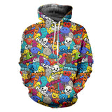 OGKB 3d Graffiti Pullover Oversized Hoodie