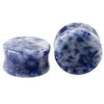 Two-pc set Stone Ear Plugs Gauges Earrings