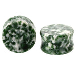 Two-pc set Stone Ear Plugs Gauges Earrings