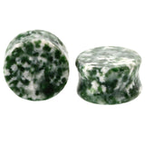 Two-pc set Stone Ear Plugs Gauges Earrings
