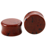 Two-pc set Stone Ear Plugs Gauges Earrings