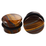 Two-pc set Stone Ear Plugs Gauges Earrings